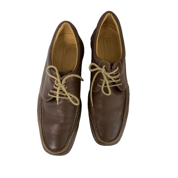 Sandro Moscoloni Brown Leather Lace Up Comfort & Soft Gel Oxford Shoes 9.5D main image 16